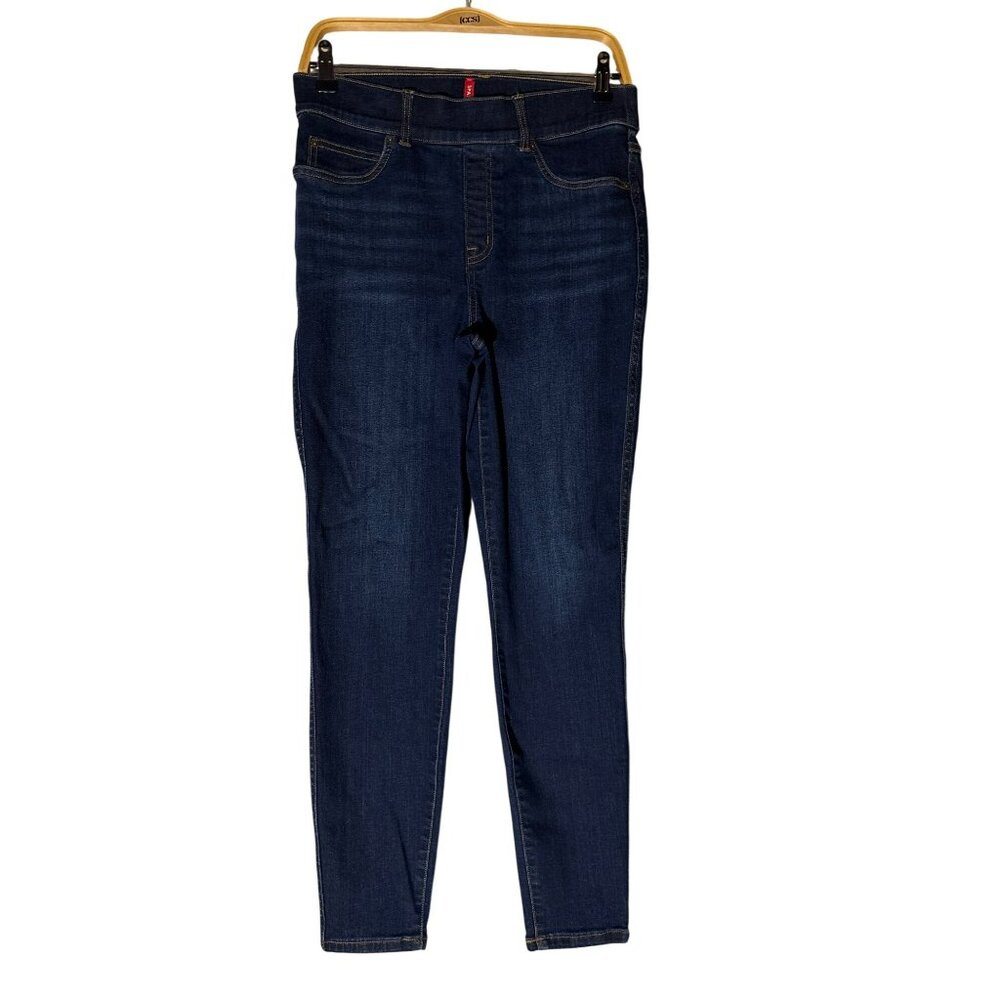 Spanx Dark Wash HR Pull-On Ankle Skinny 20342R Jeans Size M